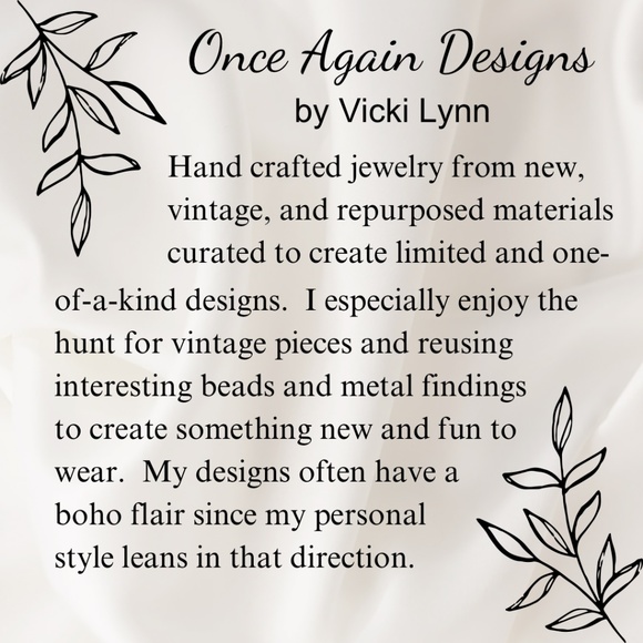 ARTISAN Earrings - Denim Day” Dangles - Picture 4 of 7